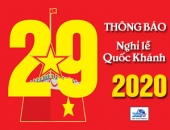 365 thông báo nghỉ lễ Quốc Khánh 2020