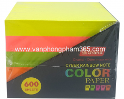 Giấy ghi chú 5 màu dạ quang (600 sheet)